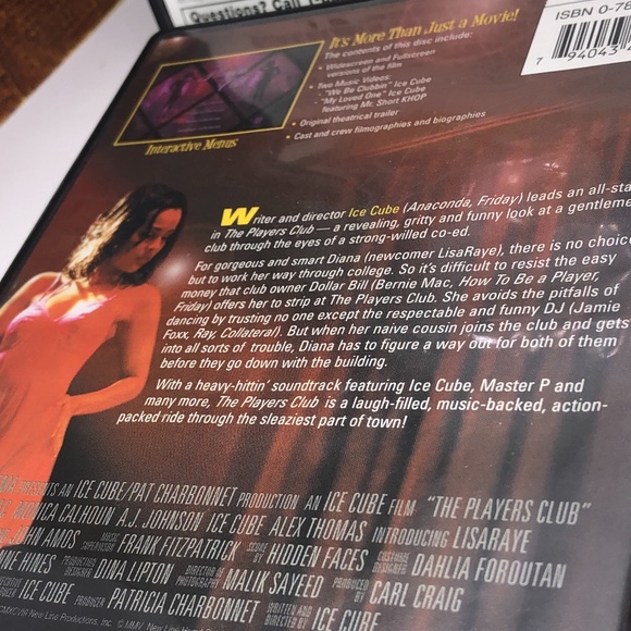 Lot of (4) DVD Video Movies B/W, Love & Basketball, Something New, Players Club - Picture 16 of 16